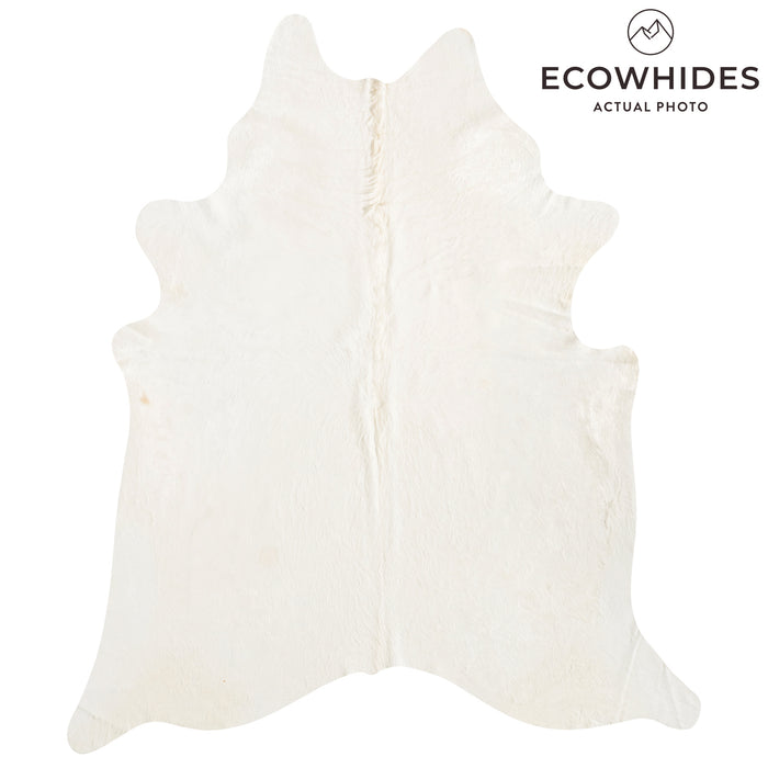 Brazilian Off White Cowhide Rug Size 7'7" L x 6'5" W 8516