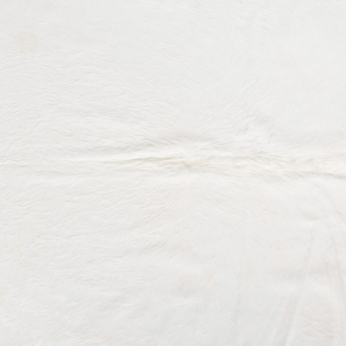 Brazilian White Cowhide Rug Size 7'7" L x 6'5" W 8516