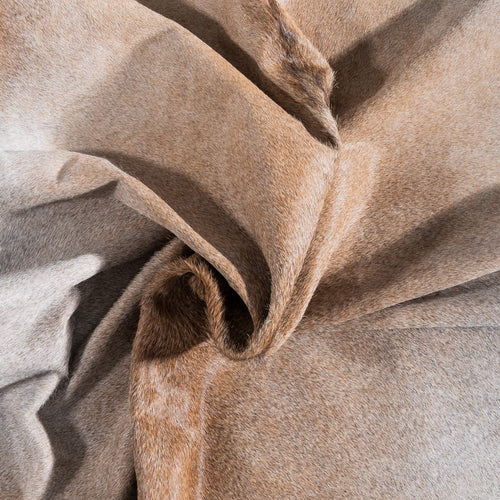 Brazilian Grey Palomino Cowhide Rug Size 6'1" L x 5'6" W 8519