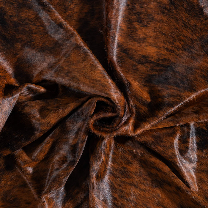 Brazilian Brindle Cowhide Rug Size 7'6" L x 6'7" W 8521