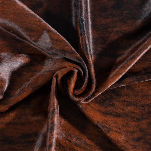 Brazilian Brindle Cowhide Rug Size 7'3" L x 6'9" W 8526