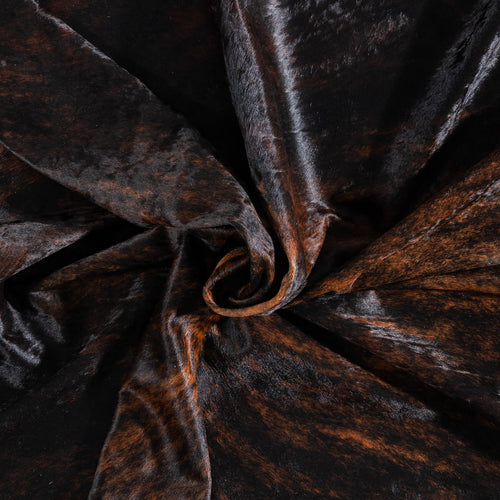 Brazilian Dark Brindle Cowhide Rug Size 7'4" L x 6'8" W 8529