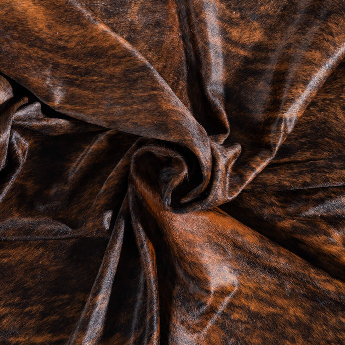 Brazilian Brindle Cowhide Rug Size 7'9" L x 6'11" W 8530