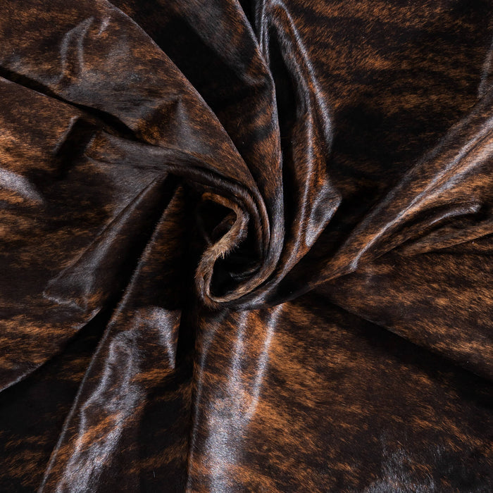 Brazilian Brindle Cowhide Rug Size 7'0" L x 6'11" W 8531
