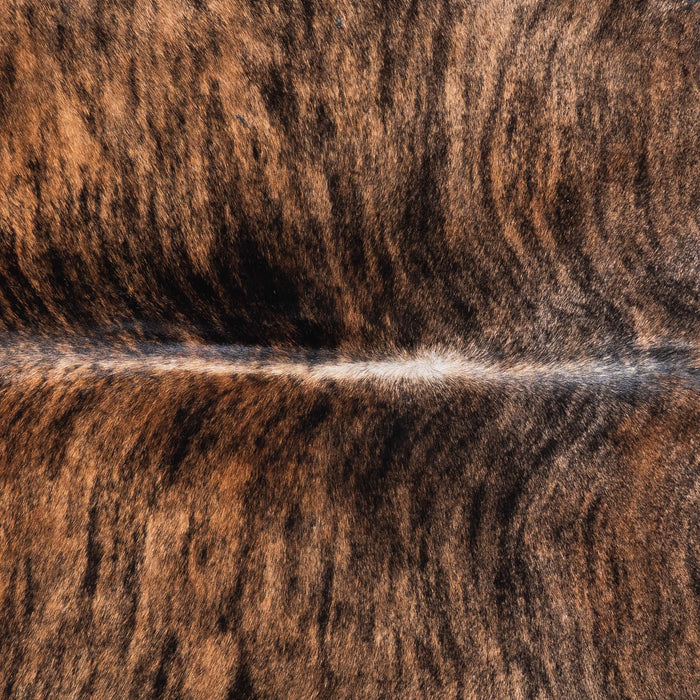 Brazilian Brindle Cowhide Rug Size 6'8" L x 6'3" W 8539