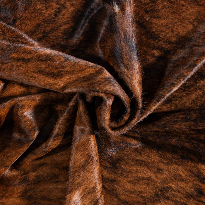 Brazilian Brindle Cowhide Rug Size 6'9" L x 5'11" W 8546