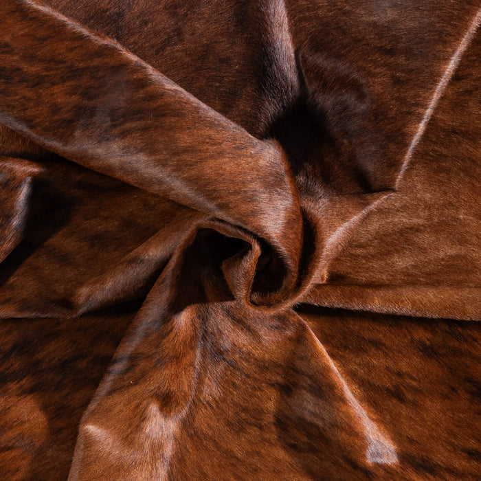 Brazilian Brindle Cowhide Rug Size 7'1" L x 6'1" W 8550