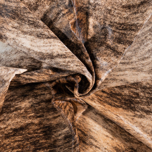 Brazilian Brindle Cowhide Rug Size 7'0" L x 6'8" W 8551