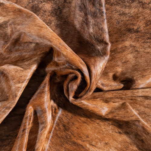 Brazilian Brindle Cowhide Rug Size 6'11" L x 6'4" W 8553