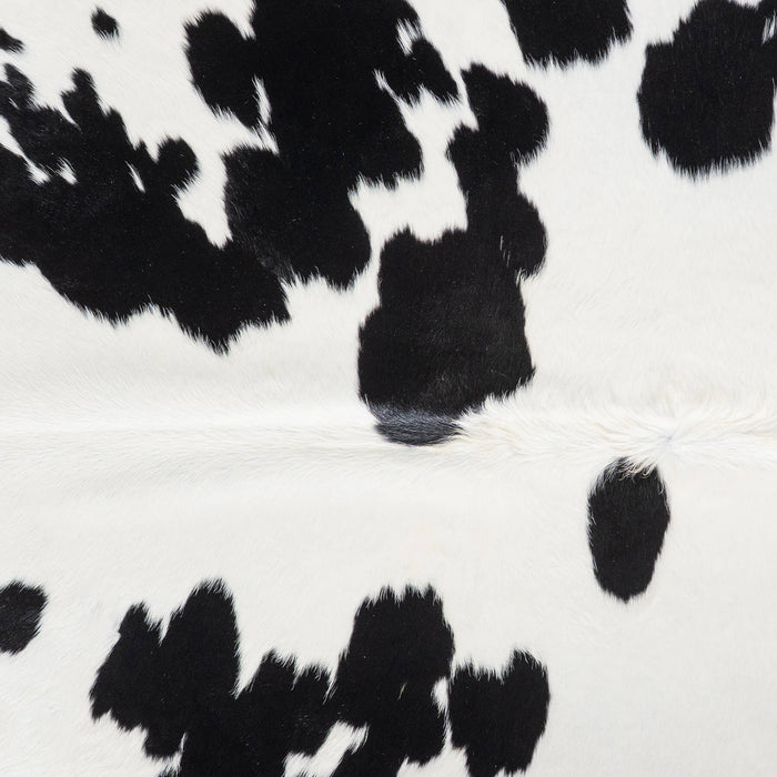 Brazilian Black and White Cowhide Rug Size 7'8" L x 7'1" W 8554