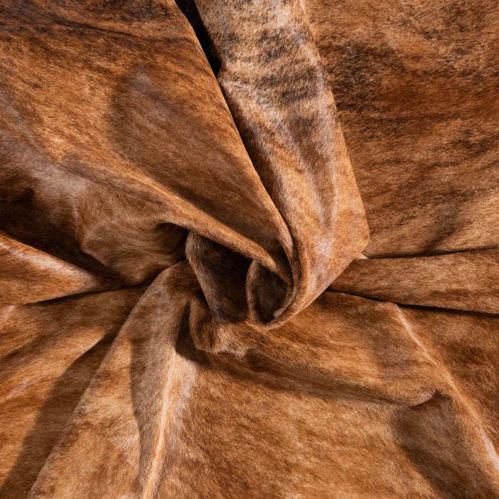 Brazilian Brindle Cowhide Rug Size 7'8" L x 6'2" W 8557