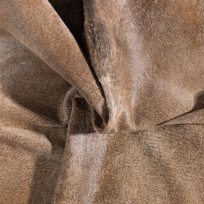 Brazilian Grey Palomino Cowhide Rug Size 7'7" L x 6'10" W 8558