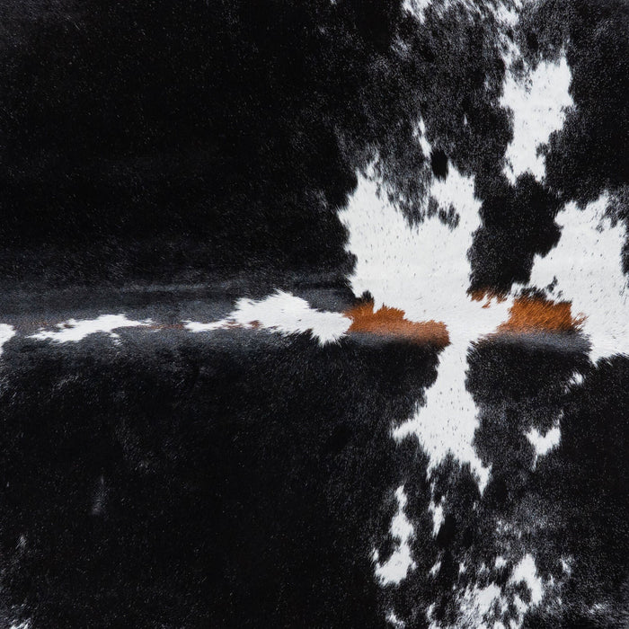Brazilian Black and White Cowhide Rug Size 7'7" L x 6'6" W 8568