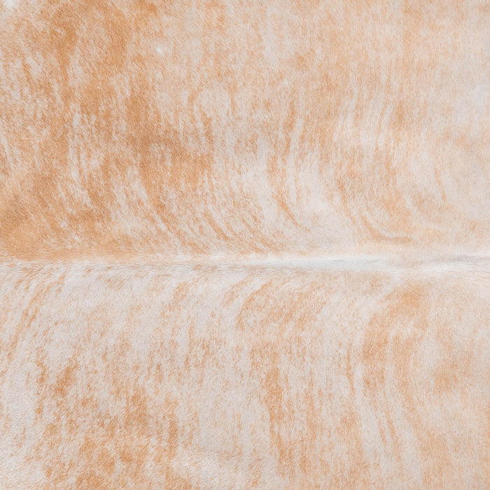 Brazilian Palomino and White Cowhide Rug Size 7'4" L x 6'9" W 8571