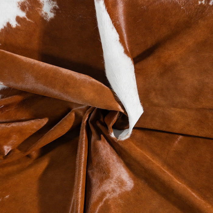 Brazilian Hereford Cowhide Rug Size 7'4" L x 7'2" W 8578