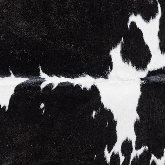 Brazilian Black and White Cowhide Rug Size 7'8" L x 6'4" W 8585