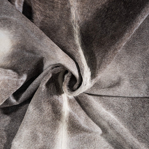 Brazilian Grey Palomino Cowhide Rug Size 7'8" L x 6'8" W 8597