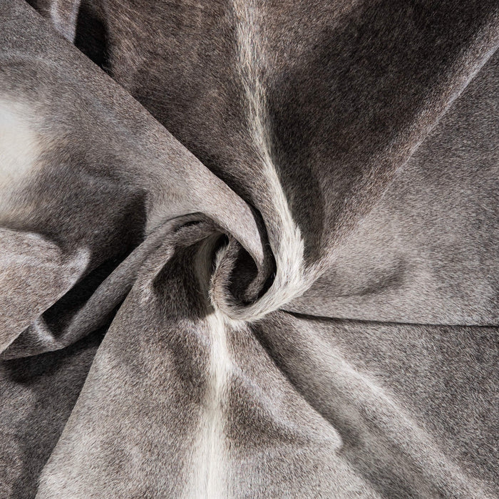 Brazilian Grey Palomino Cowhide Rug Size 7'8" L x 6'8" W 8597