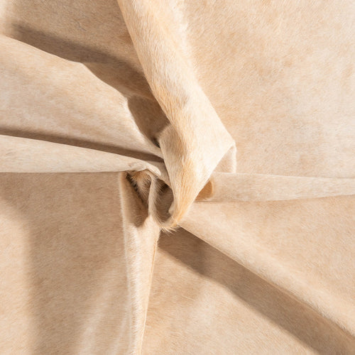 Brazilian Beige Cowhide Rug Size 7'7" L x 7'1" W 8616