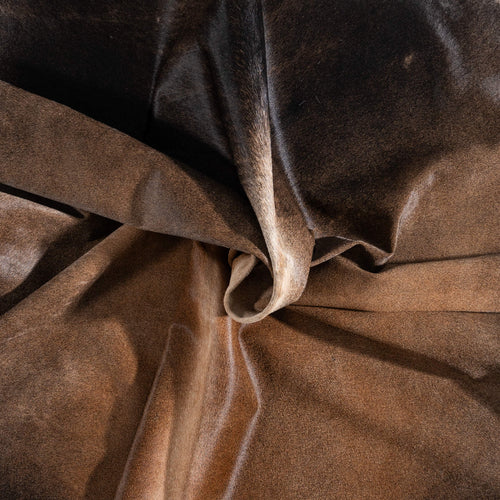 Brazilian Mahogany Cowhide Rug Size 8'0" L x 6'11" W 8621