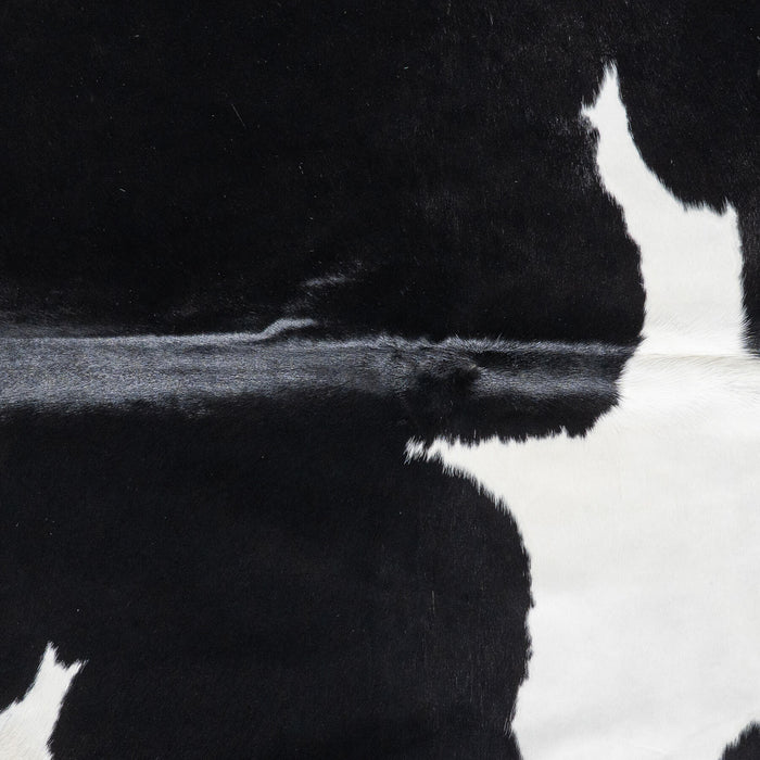Brazilian Black and White Cowhide Rug Size 8'0" L x 7'4" W 8627