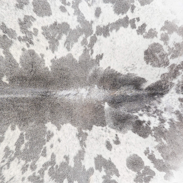 Brazilian Black Salt and Pepper Cowhide Rug Size 8'6" L x 7'1" W 8628