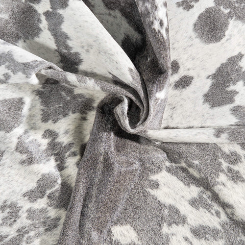Brazilian Black Salt and Pepper Cowhide Rug Size 8'6" L x 7'1" W 8628