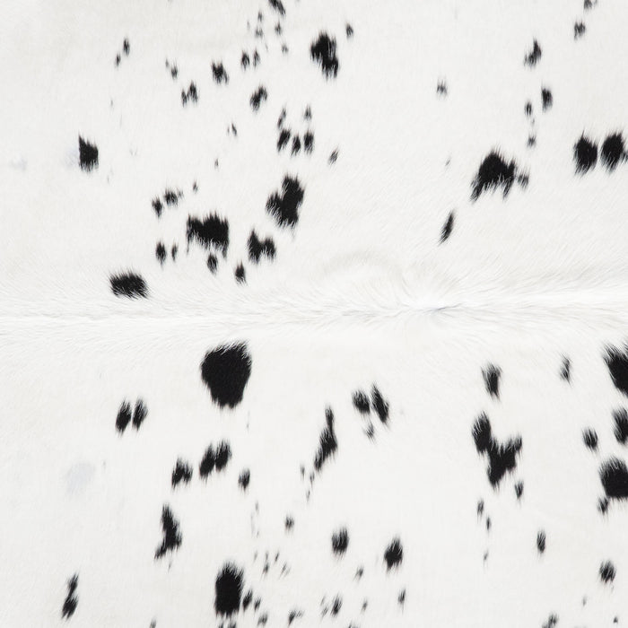 Brazilian Black Salt and Pepper Cowhide Rug Size 7'4" L x 7'2" W 8633