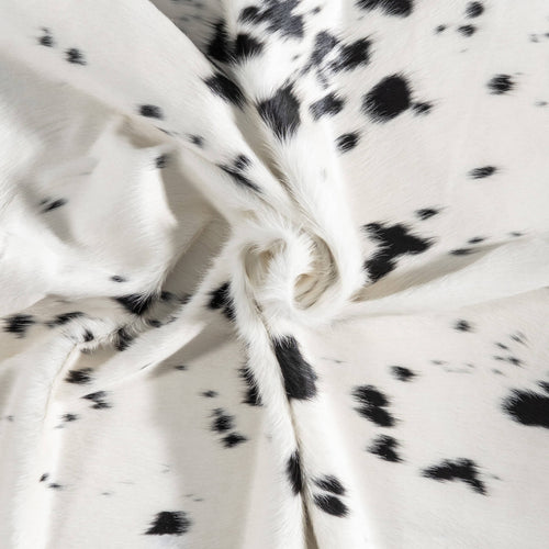 Brazilian Black Salt and Pepper Cowhide Rug Size 7'4" L x 7'2" W 8633
