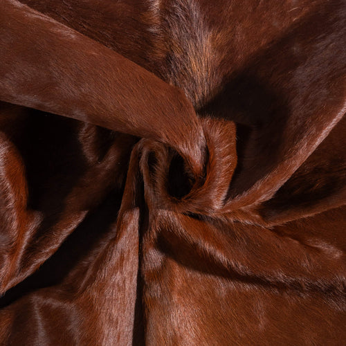 Brazilian Brown and White Cowhide Rug Size 7'0" L x 6'8" W 8635