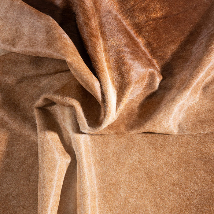 Brazilian Beige Cowhide Rug Size 7'11" L x 6'6" W 8637