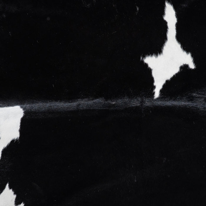 Brazilian Black and White Cowhide Rug Size 7'8" L x 7'0" W 8651