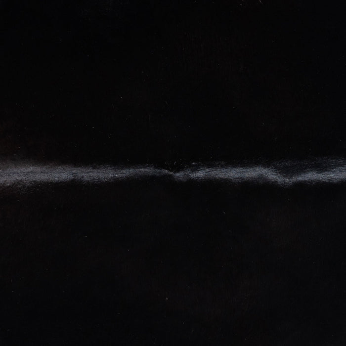 Brazilian Solid Black Cowhide Rug Size 7'10" L x 6'6" W 8664