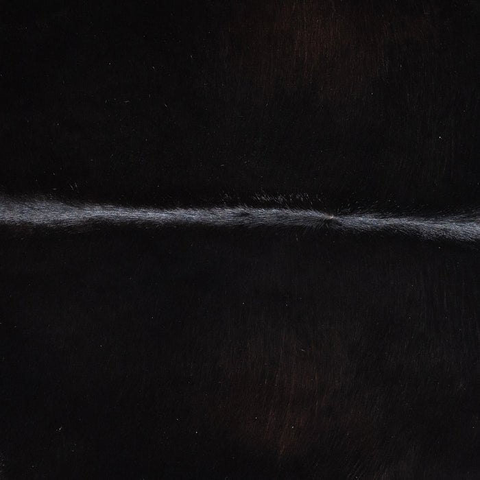 Brazilian Solid Black Cowhide Rug Size 6'5" L x 6'1" W 8681