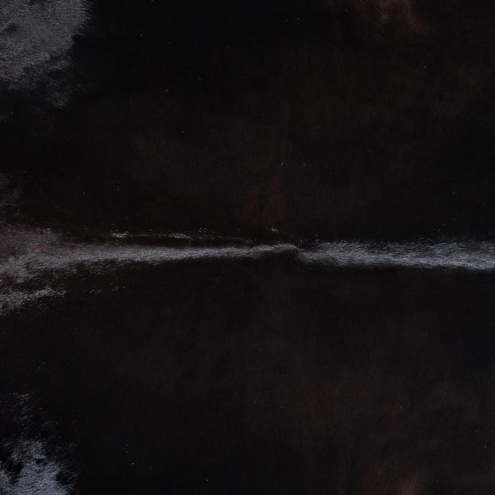 Brazilian Solid Black Cowhide Rug Size 6'4" L x 6'4" W 8682