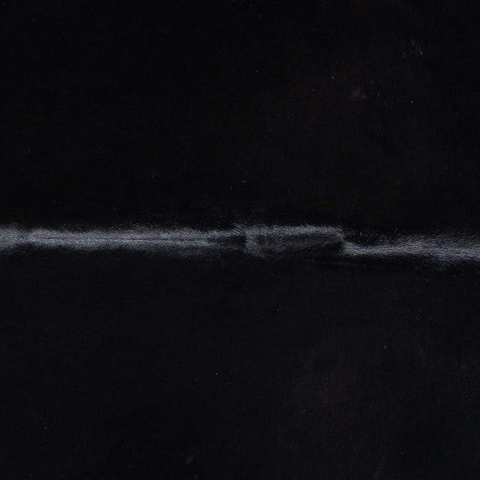 Brazilian Solid Black Cowhide Rug Size 6'5" L x 5'9" W 8687