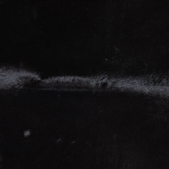 Brazilian Solid Black Cowhide Rug Size 6'2" L x 6'6" W 8689