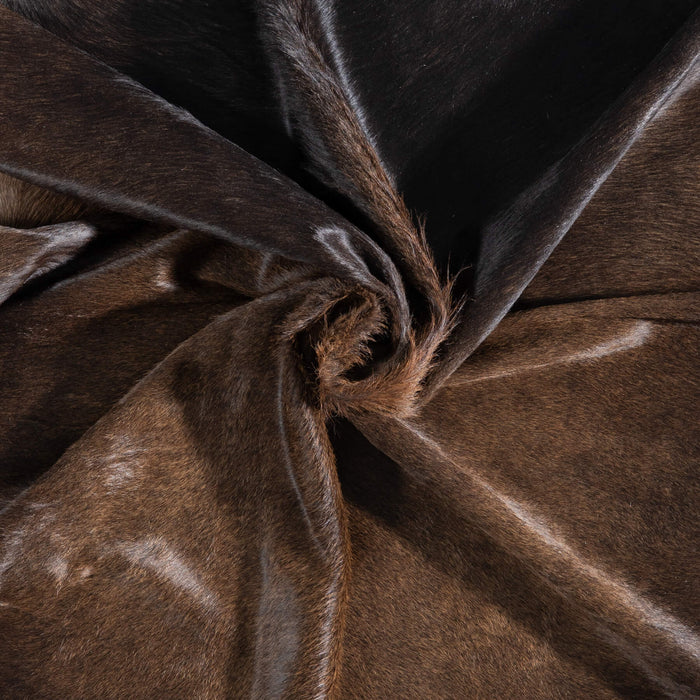 Brazilian Mahogany Cowhide Rug Size 7'8" L x 7'0" W 8742