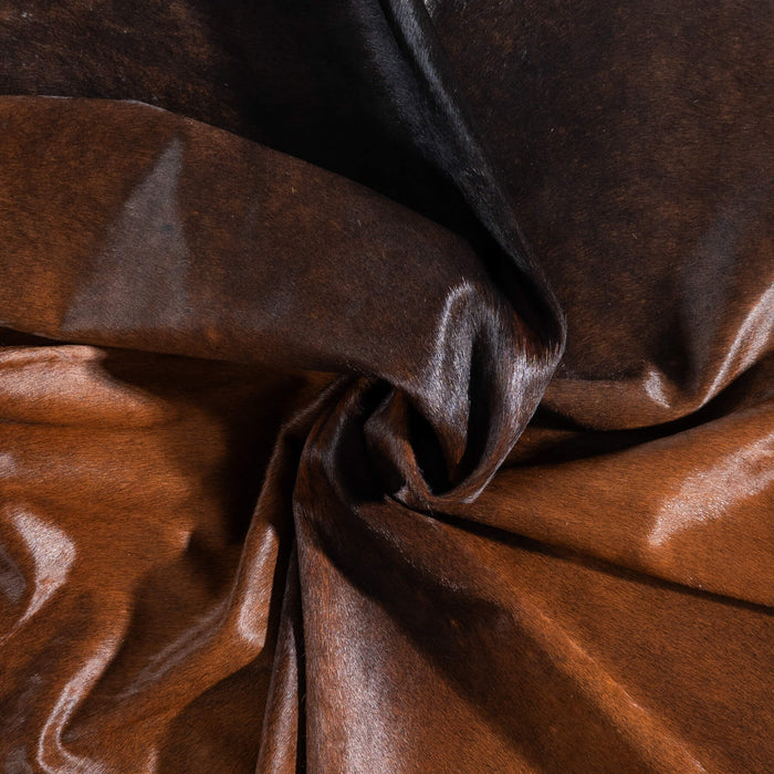 Brazilian Mahogany Cowhide Rug Size 7'11" L x 7'1" W 8747