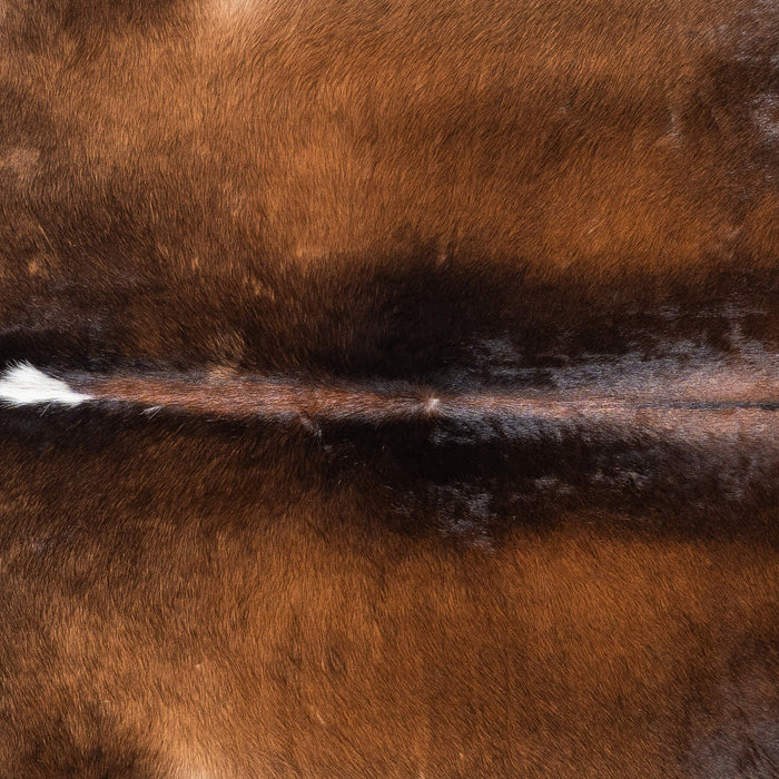Brazilian Mahogany Cowhide Rug Size 7'1" L x 6'9" W 8750