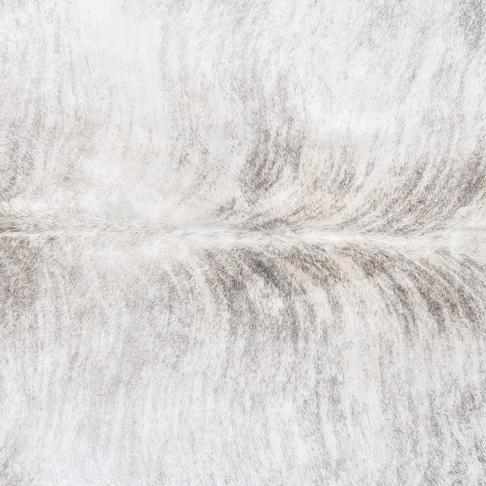 Brazilian Light Grey Brindle Cowhide Rug Size 6'8" L x 5'7" W 8763