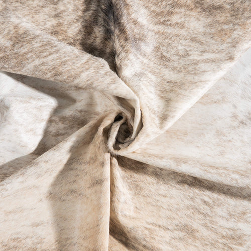 Brazilian Light Grey Brindle Cowhide Rug Size 6'4" L x 5'7" W 8765