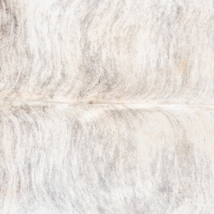 Brazilian Light Grey Brindle Cowhide Rug Size 8'1" L x 7'5" W 8770