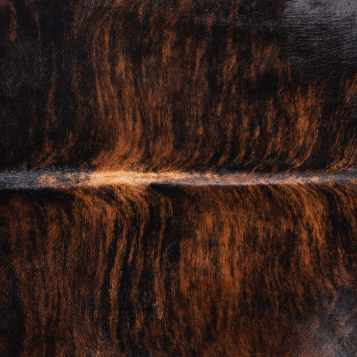 Brazilian Dark Brindle Cowhide Rug Size 7'5" L x 6'6" W 8791