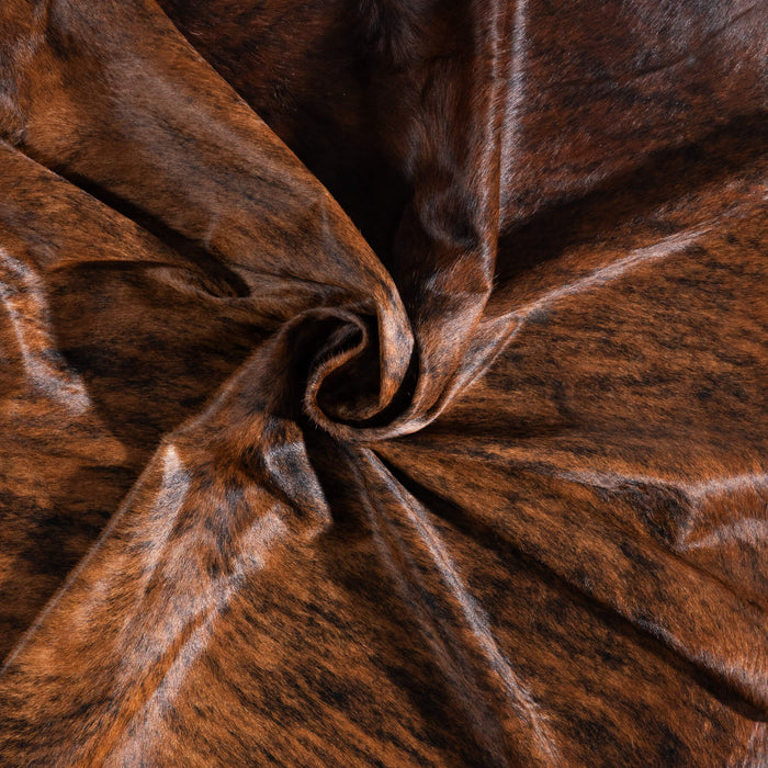 Brazilian Brindle Cowhide Rug Size 7'5" L x '6.7" W 8794