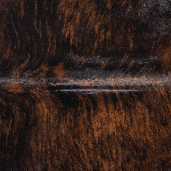 Brazilian Dark Brindle Cowhide Rug Size 7'.7" L x 6'11" W 8795