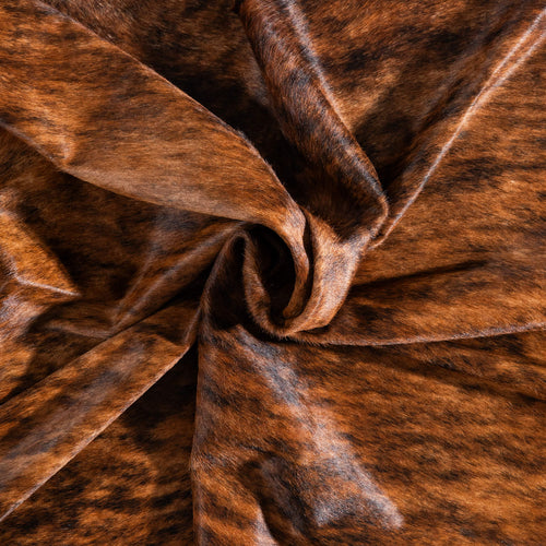 Brazilian Brindle Cowhide Rug Size 7'5" L x 7'1" W 8802