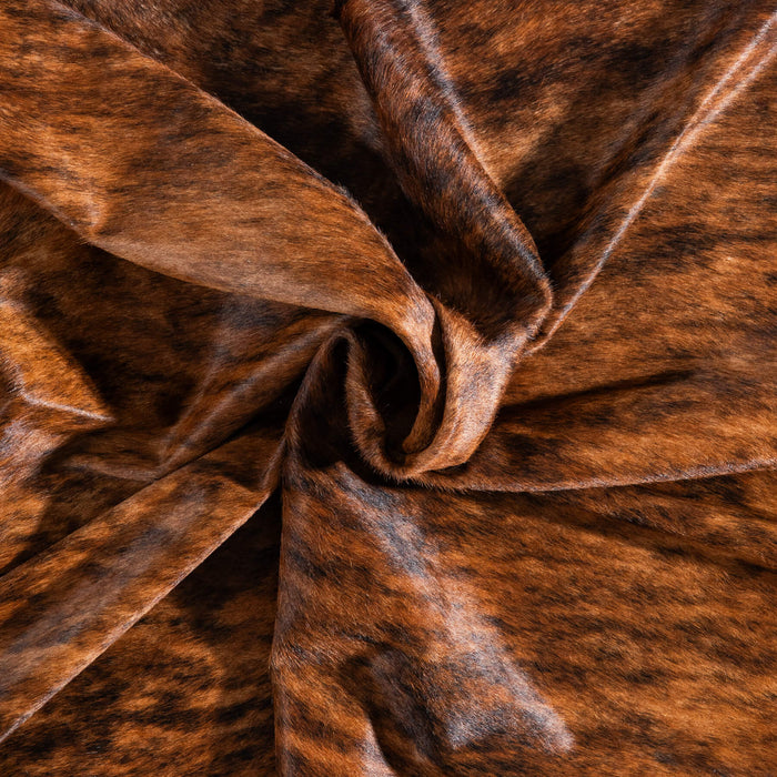 Brazilian Brindle Cowhide Rug Size 7'5" L x 7'1" W 8802