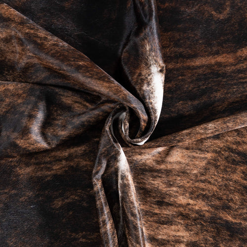 Brazilian Brindle Cowhide Rug Size 7'1" L x 6'0" W 8808