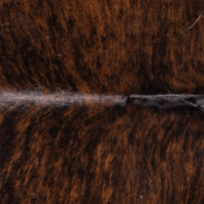 Brazilian Dark Brindle Cowhide Rug Size 6'8" L x 5'8" W 8821